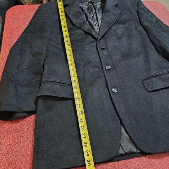 Jack Victor Loro Piana 100% Cashmere Blazer Sz 46R Black Quiet Luxury Gentleman - Picture 11 of 14